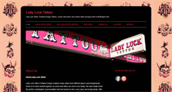 Desktop Screenshot of ladylucktattoo.net