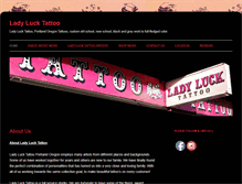 Tablet Screenshot of ladylucktattoo.net
